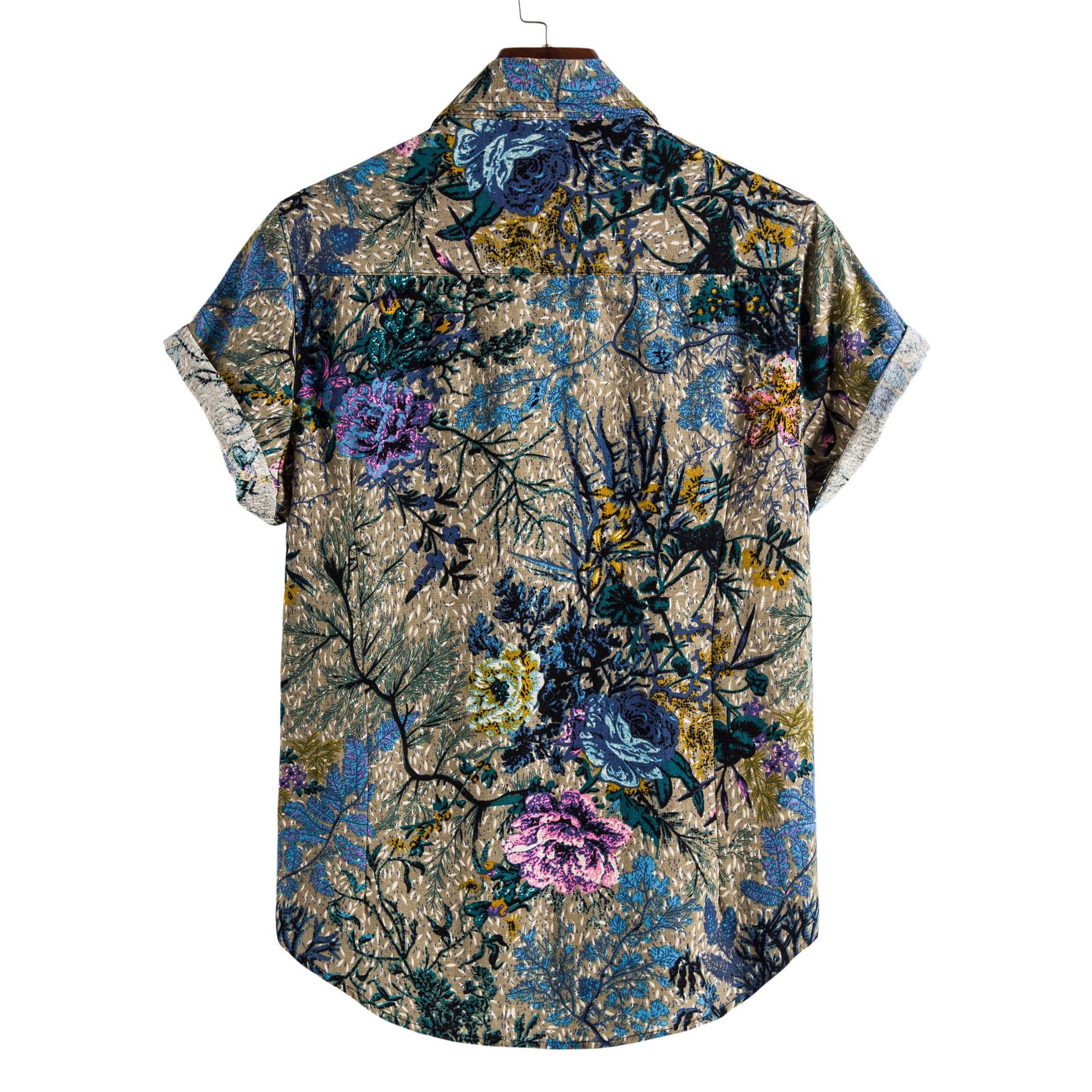 Men’s Letter Print Long Sleeve Shirt – Slim Fit Urban Lapel Button-Down
