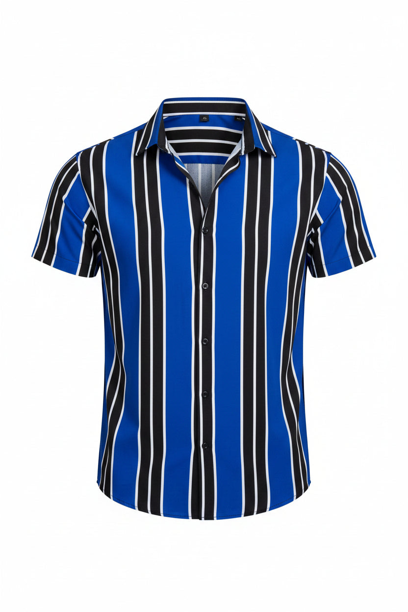 Men’s Hawaiian Floral Street Shirt – Summer Tropical Short Sleeve
