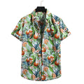 Men’s Hawaiian Floral Beach Shirt – Loose Fit Tropical Lapel Top
