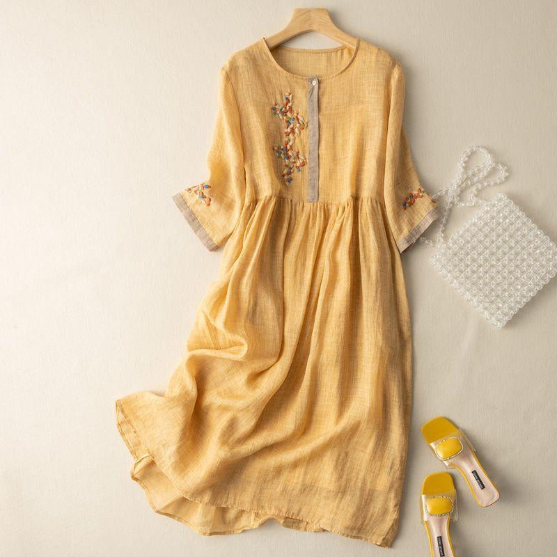 Sofia| Pattern Relaxed Midi Dress